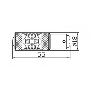 Светодиодная автолампа 1156 30W 12V